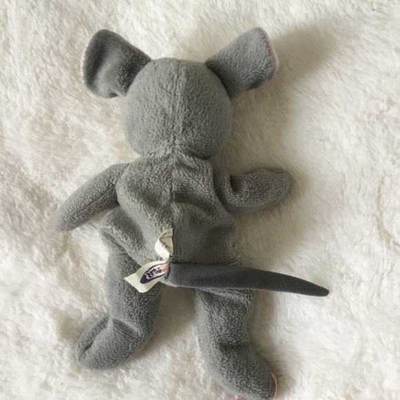 Mary Meyer Gray and White Plush Mouse Toy - Picture 5 of 10